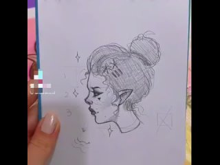 draw a female profile