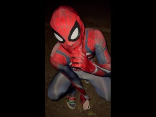 spiderman sucking in public